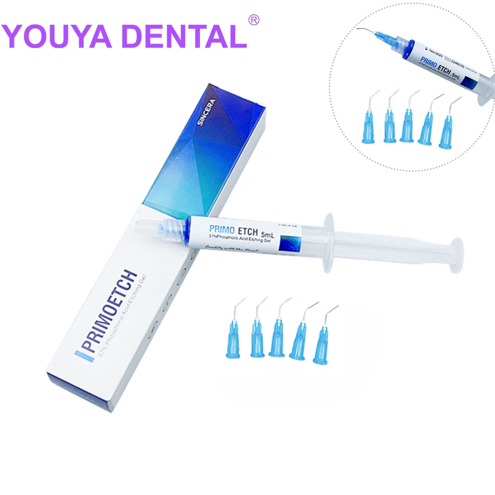 

5ML/Syringe Dental Acid Etching Gel Etchant Agent 37% Phosphoric For Dental Orthodontic Adhesive Light Cure Dentist Material Bon