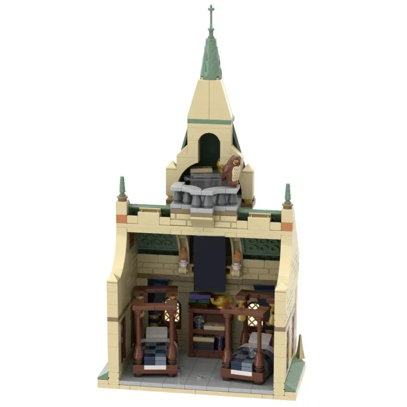 Famous Magical Movies Model Moc Building Bricks School Tower Technology Modular Blocks Gifts Christmas Toys DIY Sets Assembly