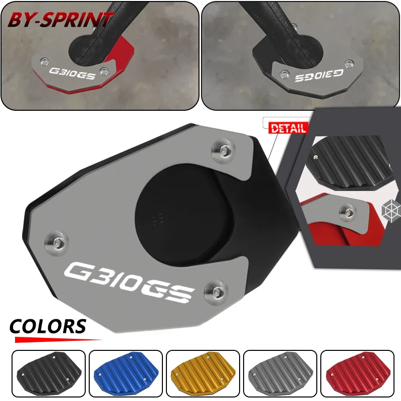 

G310R/GS Motorcycle CNC Foot Side Stand Enlarger Kickstand Extension Pad Plate For G310GS G310R g310gs g310r 2017 2018 2019