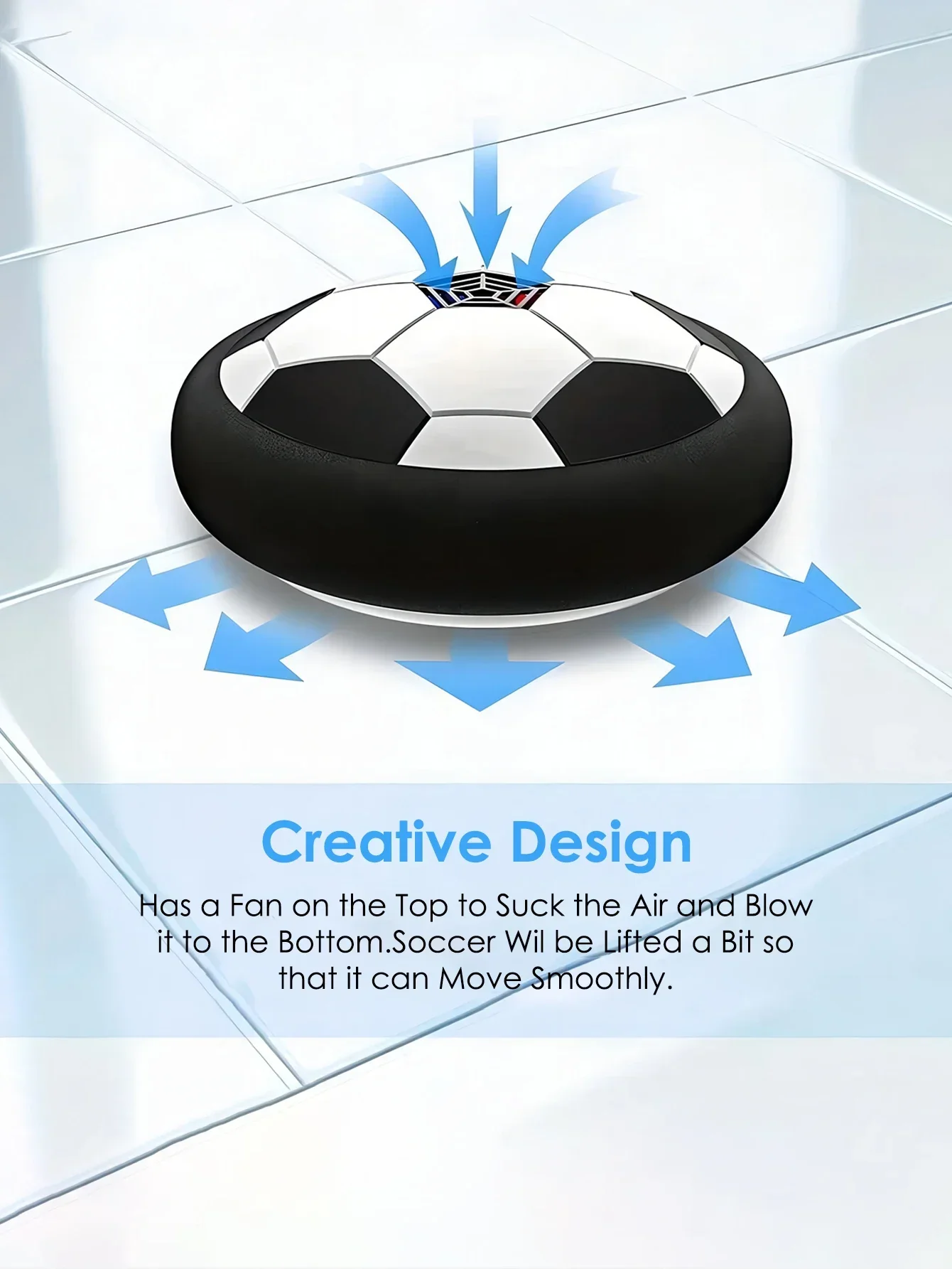 Football électrique coule flottant pour enfant, jouet de sport d'intérieur, créatif, parent-enfant, 1 pièce