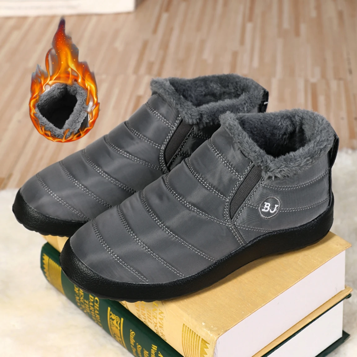 Women's Boots with Plush Platform, Women's Shoes, Waterproof Boots for Women, Fashionable Snow Boots for Winter, Boots for Women