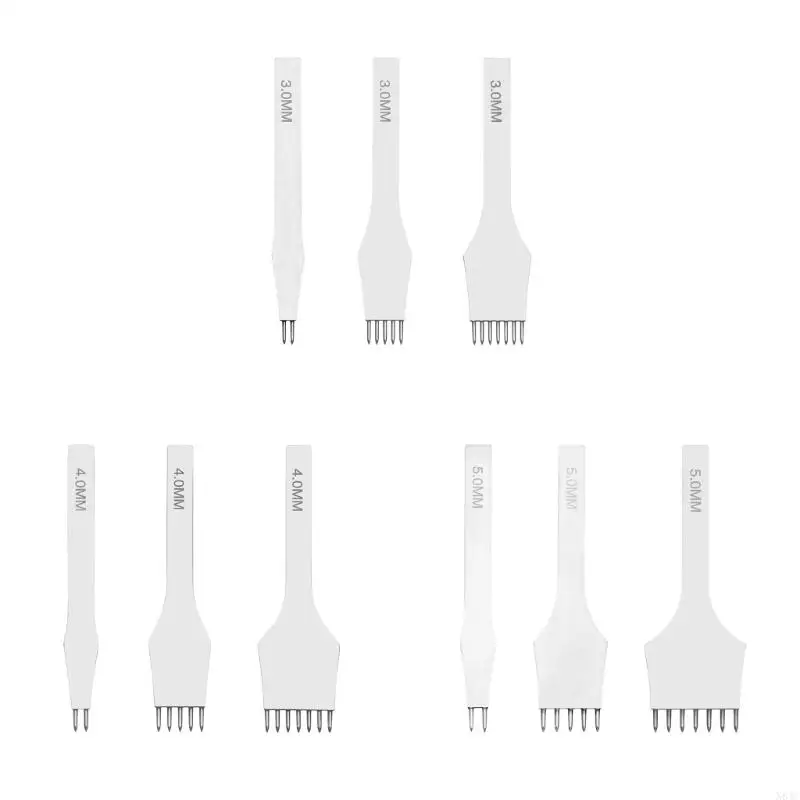 N84C 2/5/7 Prong Chole Punchs Ustching Stitching Stim Craft Craft Tool