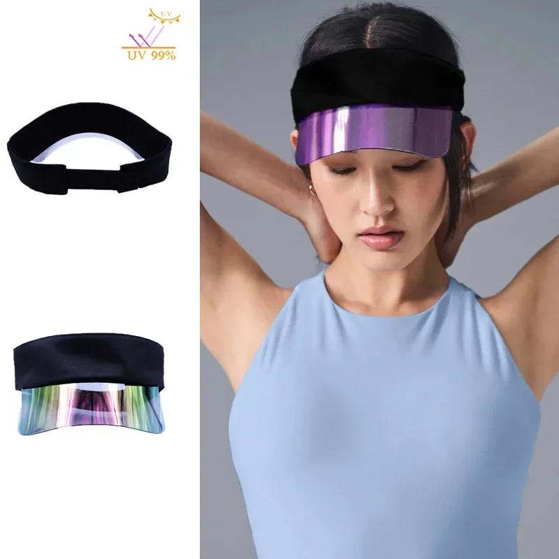 Anti UV Hats Purple Visors Unisex Adjustable Outdoor Sun Hat for Baseball Cycling Summer Travel Topless Cap Beach Accessories