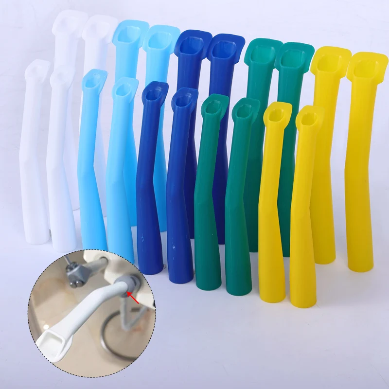 Lot de 10 tubes d'aspiration dentaire à bec de canard, tubes chirurgicaux à forte aspiration pour enfants et adultes, matériel dentaire