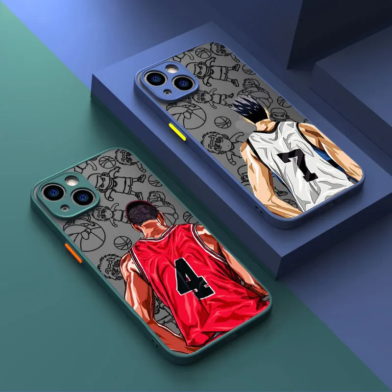 Slam Dunk Shell Cover Case for Apple iPhone XR XS MAX 8 15 11 7 SE 13 13 Mini 6 6S 12 Mini 14 14 Pro 7 Plus 8 Plus 15 Hard PC