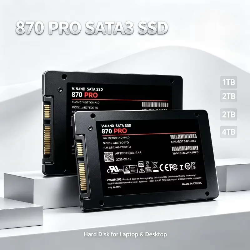 870 PRO 2.5 Inch Internal Solid State Drive SATA3 SSD 500GB 1TB 2TB 4TB Hard Disk Solid State Drive for Laptop Desktop