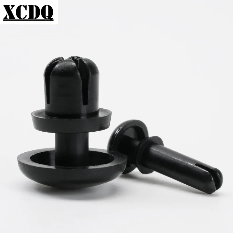 100pcs Nylon Impact Expansion Rivet 3mm 4mm Car Fixing Clip Nail Black Hit Snap On Plastic Blind Rivets for Expanding Fender