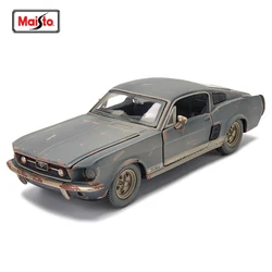 Maisto 1:24 1967 Ford Mustang GT Make old Modified version Highly-detailed die-cast precision model car Model collection gift