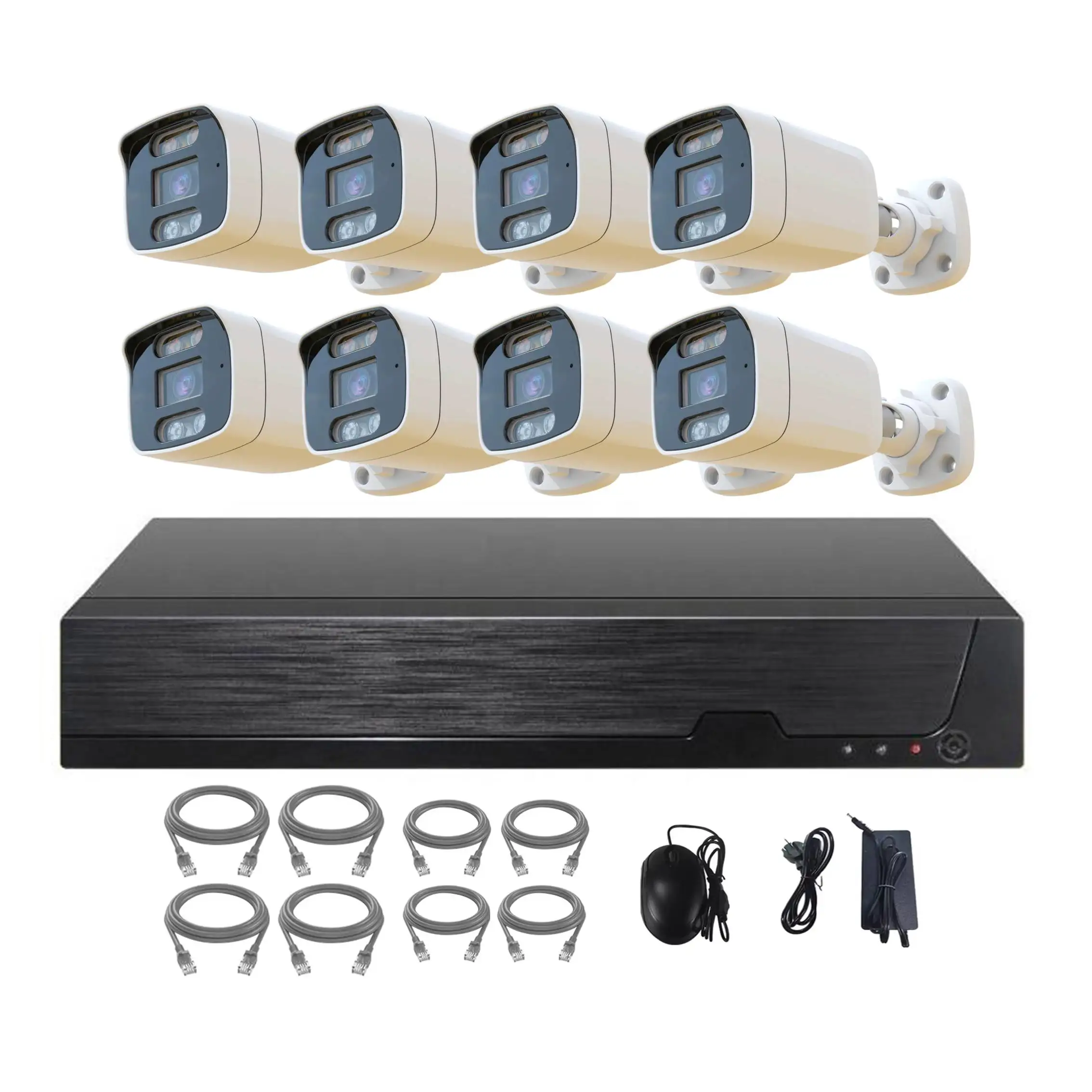 Tuya 8MP IP Security Camera System 4K POE Home CCTV Security Kit with 8CH AI Smart NVR 8pcs Outdoor & Indoor Camera