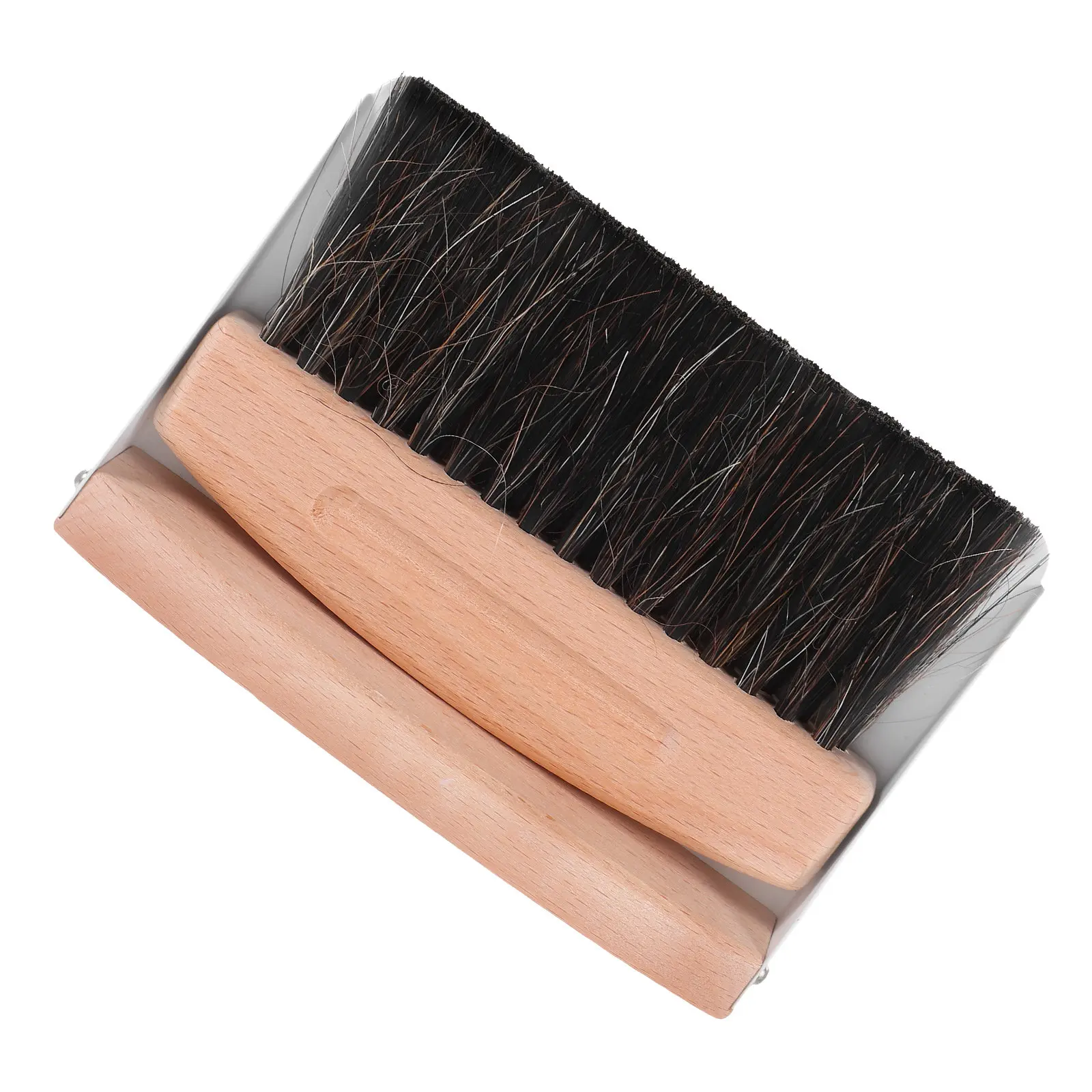 1Set Mini Desktop Broom Dustpan Compact Cleaning Kit Portable Handheld for Office Kitchen Table Bookshelf Small Area