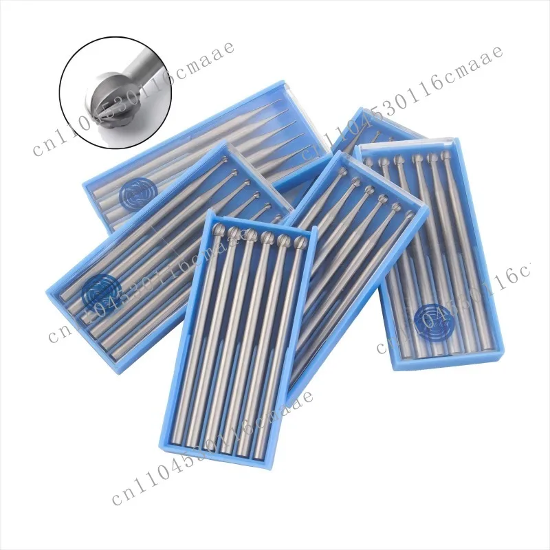 Imported tungsten steel spherical milling cutter 2.35mm shank diameter engraving tool set, suitable for jewelry production