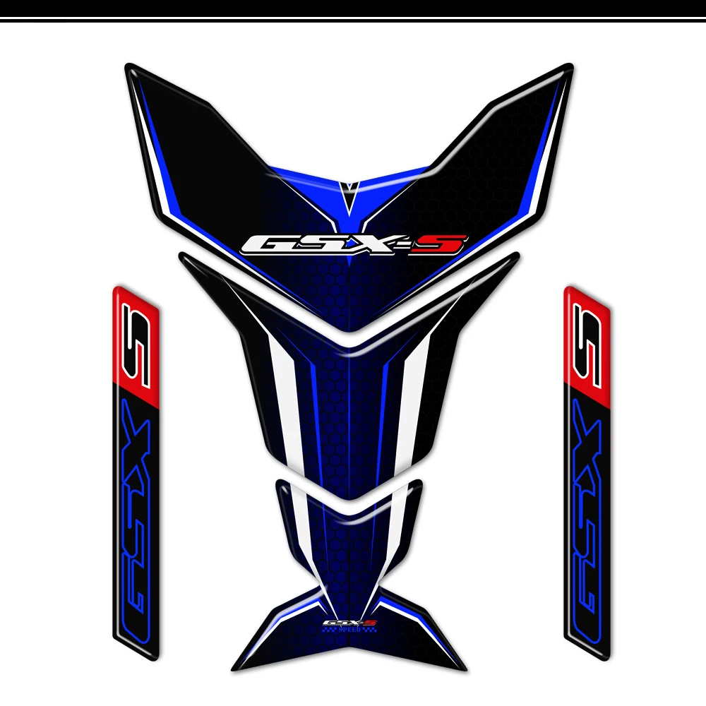 Motorcycle For Suzuki GSX-S GSX 750 1000 Protector Tank Pad Side Grips Gas Fuel Oil Kit Knee Stickers Decals Fairing Fender