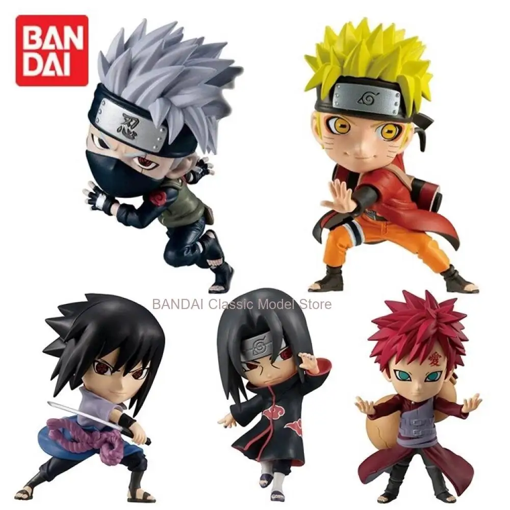 Bandai Gacha Capsule Blind Box Naruto Character style  Uzumaki Naruto Sasuke Uchiha Itachi  Anime Figure Toy for Collectors