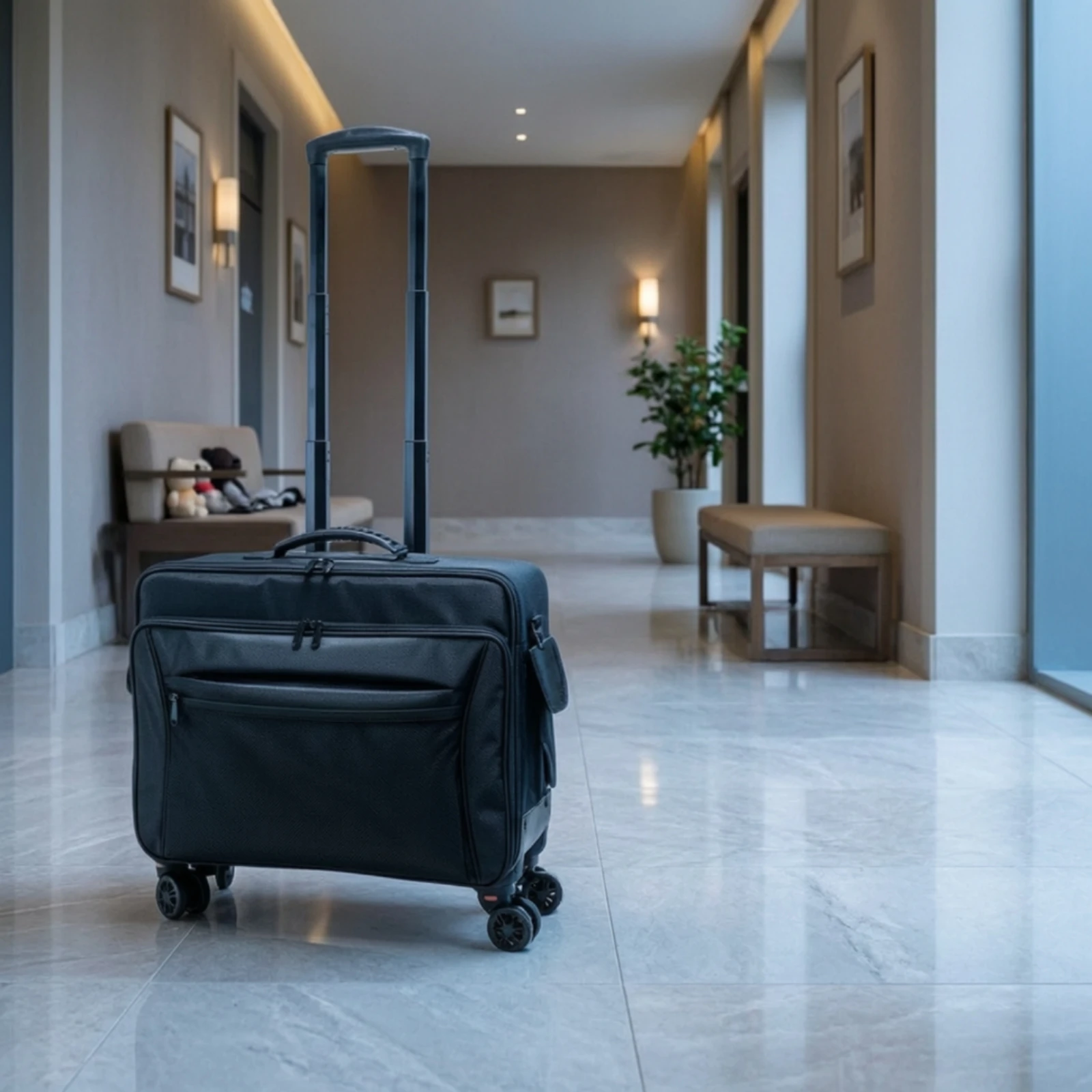 Rolling Makeup Case Hard-Sided Makeup Case with Wheels Cosmetic Trolley with Wheels Retractable Sturdy for Beauticians