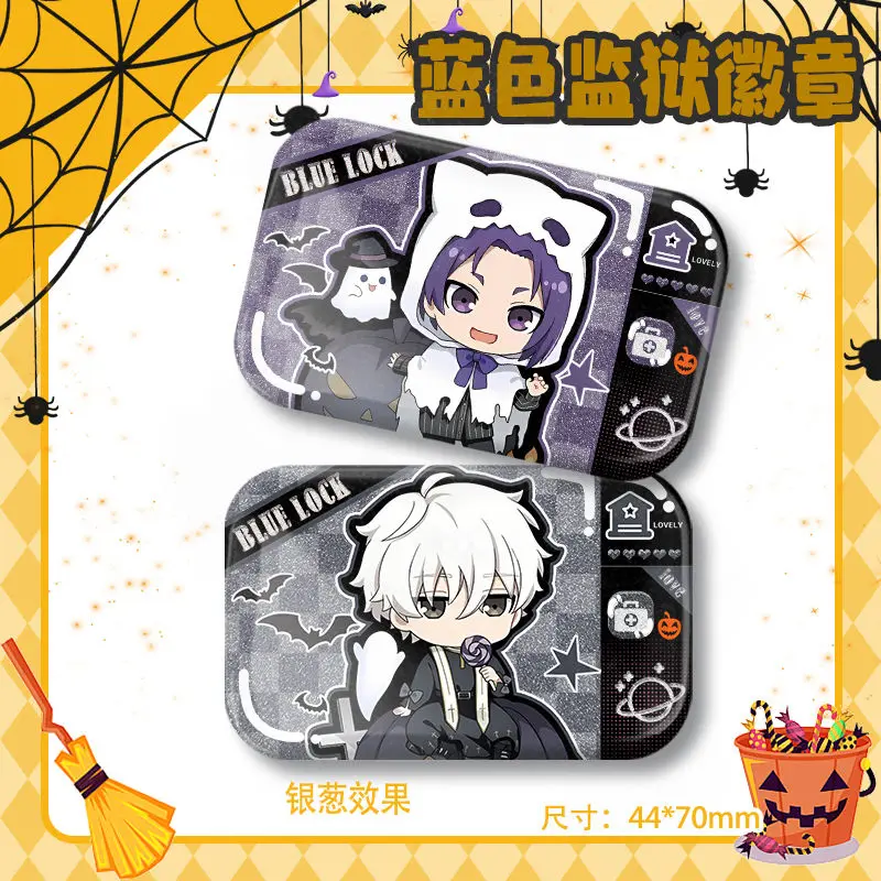 Anime BLUE LOCK Isagi Yoichi Chigiri Hyōma Bachira Meguru Badge Jacket Jeans Lapel Pin Collection Brooch Ornament Halloween Gift