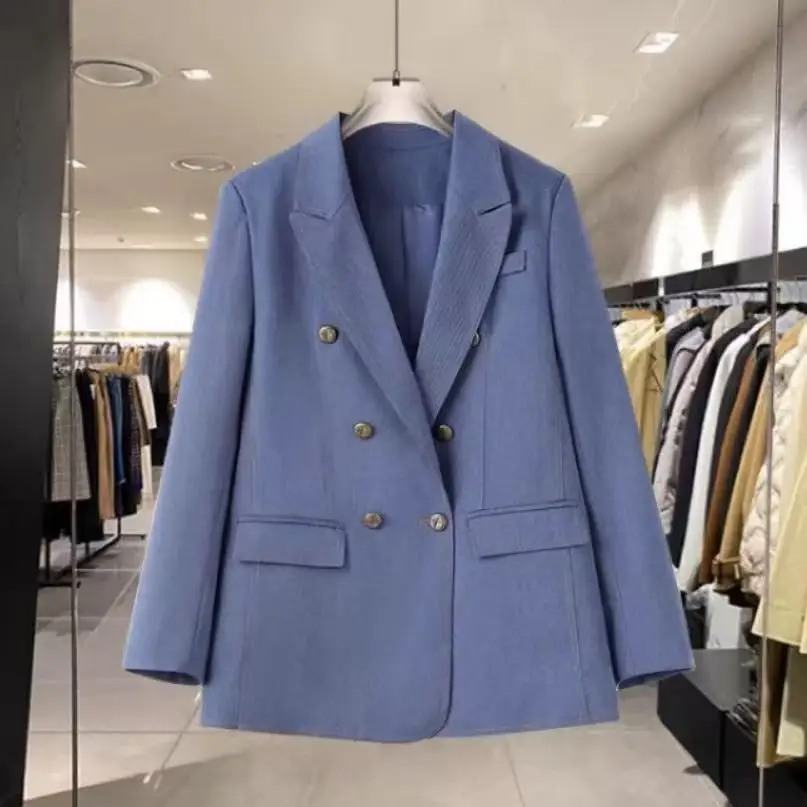 Giacca da abito casual allentata da donna alla moda e di fascia alta da donna Nuova tendenza Autunno 2025 Cappotto blazer elegante doppiopetto