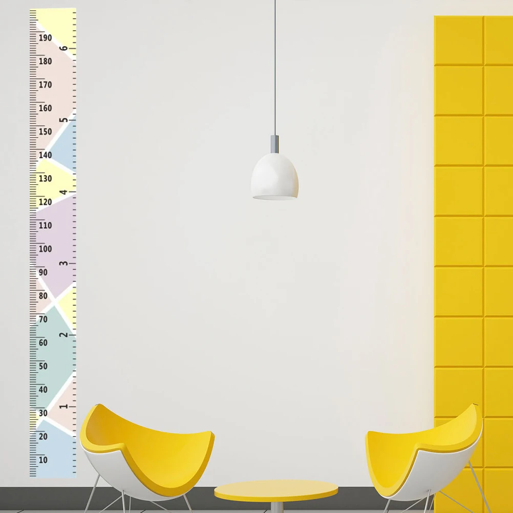 

Wall Ruler Growth Chart Height Growth Chart Wood and Canvas Baby Growth Chart for Nurseries Bedrooms Wall Decor (Macaron/With Pi