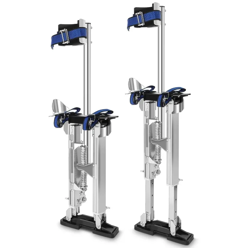 

home.15''-23'' Drywall Stilts for Adults Adjustable Heights Aluminum Stilt for Sheetrock Drop Ceiling Painting Painter Tap