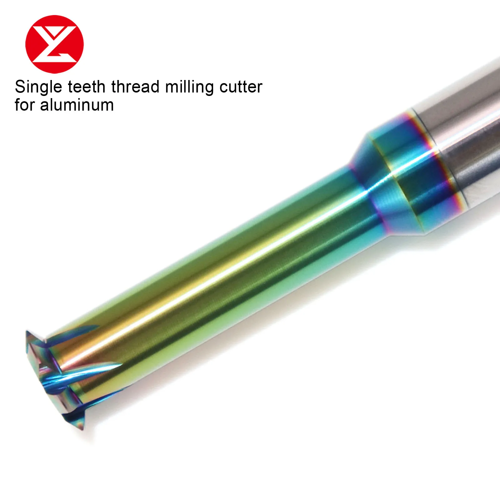 CNC Solid Carbide Single Tooth Thread Milling Cutter For Aluminum DLC coated M1 M1.2  M1.6 M2 M2.5 M3 M4 M5 M6 Milling Cutter