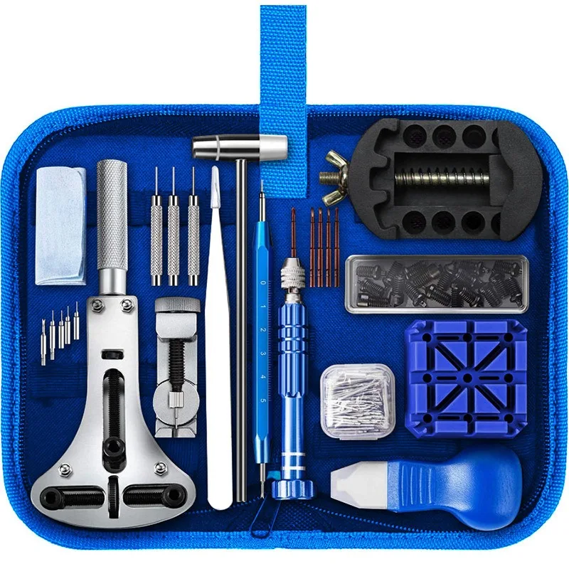 

Professional Watch Repair Tool Kit, Watch Adjuster, Band Link Remover, Battery Replacement & Watch Case Opener for Disassembly