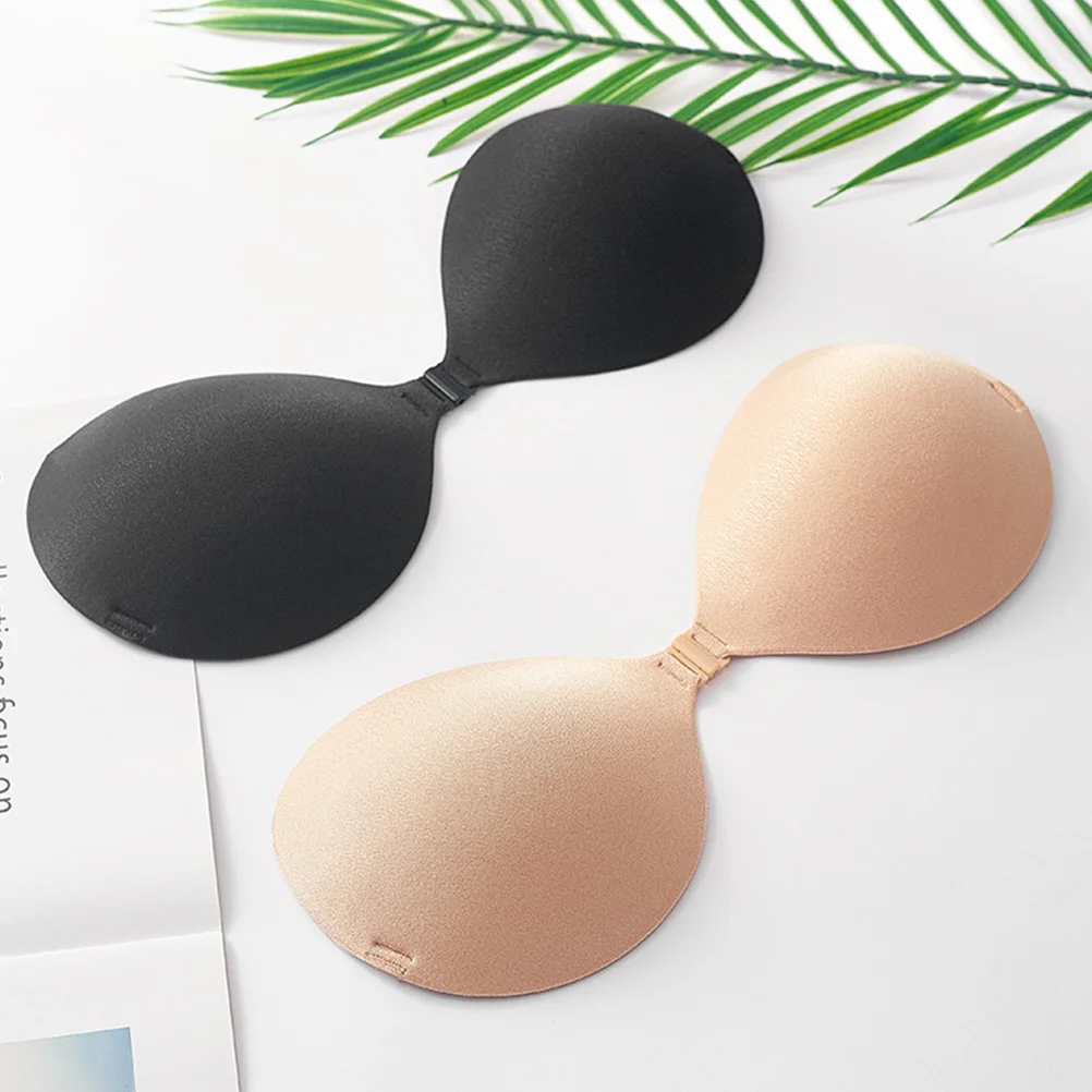 1Set trägerlose BHs, unsichtbare Brustaufkleber, hochwertiges Material, langlebig, Push-Up, passend zu jedem Kleiderrock, Silikon-BH