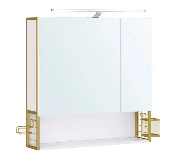 VASAGLE mirror cabinet bathroom cabinet