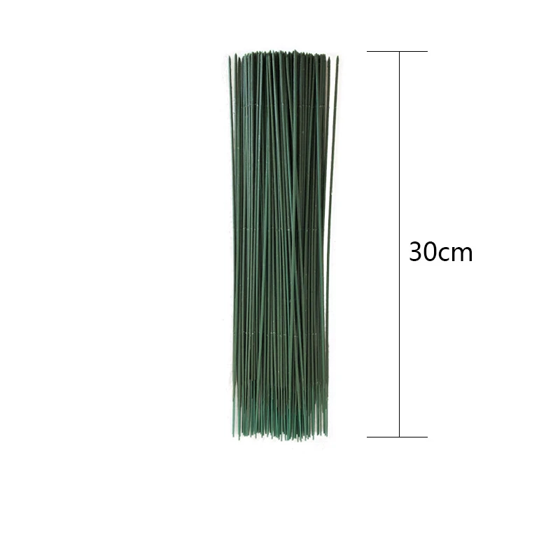 10pcs Artificial Flower Stem Iron Wire Stem DIY Flower Head Accessory For Plastic Stem Flower Pole Rose Flower Wedding Decoratio