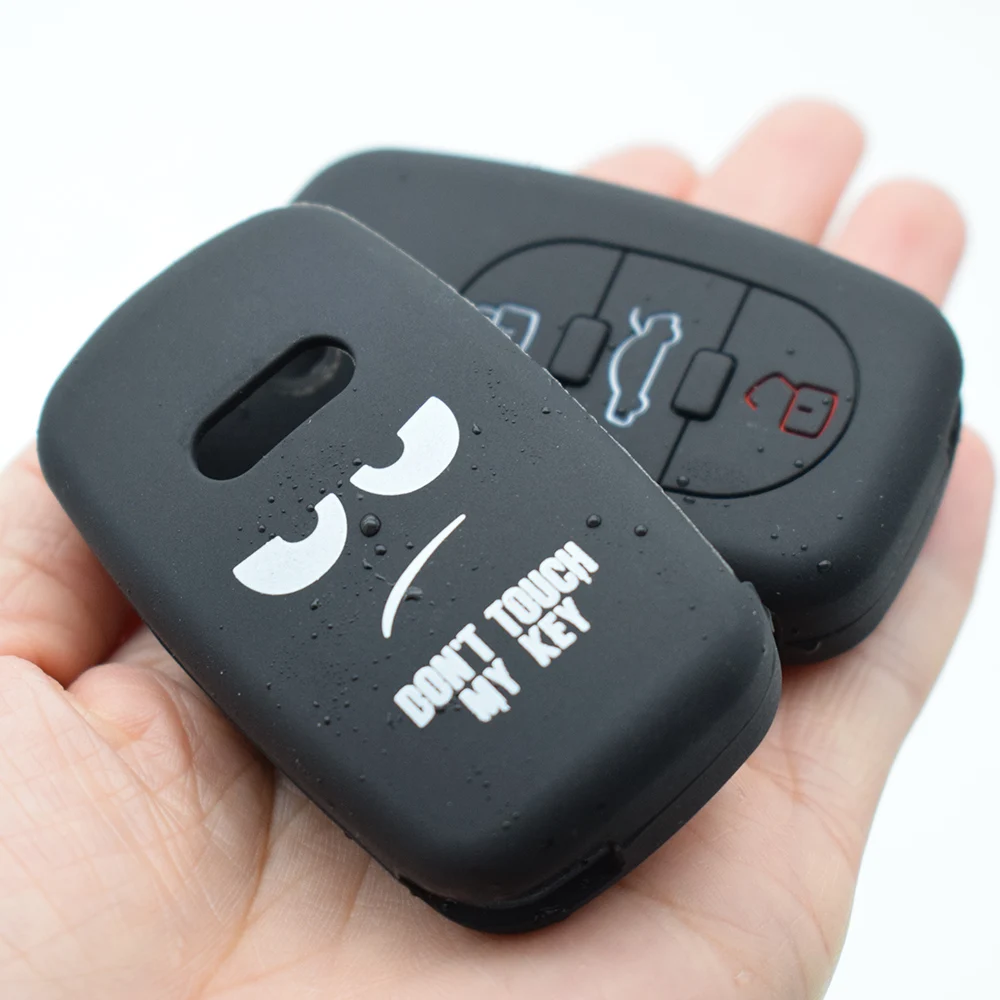 For Audi A2 A3 S3 A4 S4 RS4 A6 S6 allroad A8 S8 TT Silicone Remote Key Case Fob Shell Cover Skin Jacket Sleeve