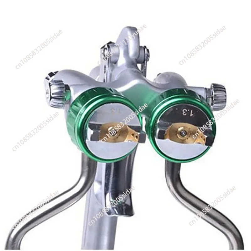 Double head double group spray gun atomizing uniform paint spray gun