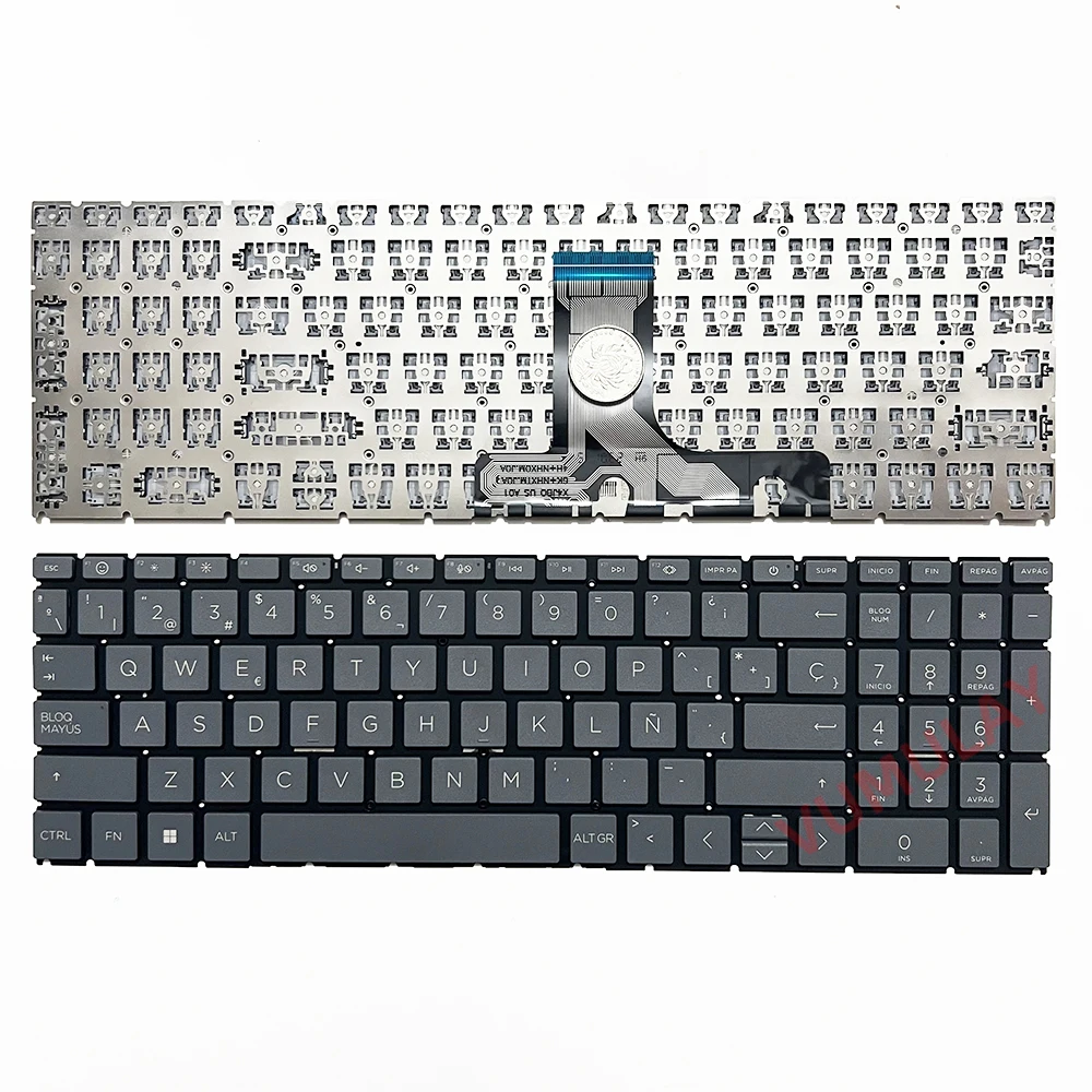 Spanish/Latin Keyboard for HP 15-FD 15-FD0083WM 15-FD0075TG 15-FD0057NG 15-FC 15-FC0039WM 15-FC0013OD 15-FC0655NG Notebook Gray