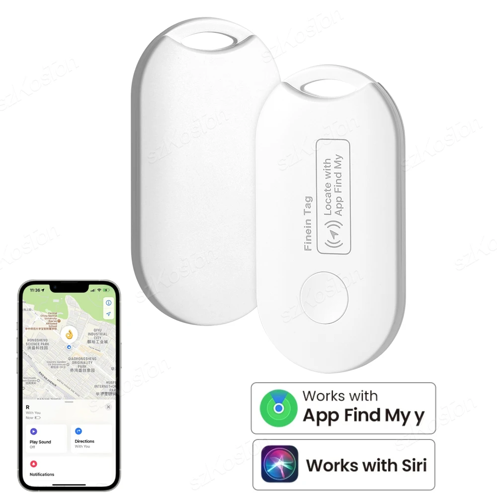 Mini GPS Tracker For Apple Find My APP Smart Tag Bluetooth-compatible Finder Tracking Device for IOS System Keys Wallet Bags