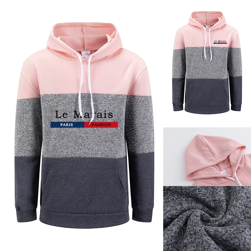 Paris Mode Frau Mit Kapuze Sweatshirts Hohe Qualität Casual Sportliche Hoodies Herbst Weibliche Hause Outdoor Komfort Warme Hoody Pullover