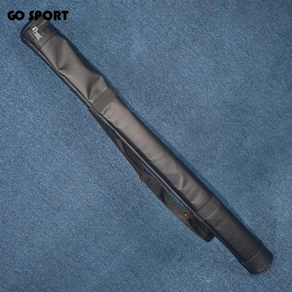 

Складной чехол для бильярдного кия из искусственной кожи с плечевым ремнем, чехол для кия 32 дюйма, чехол для бильярдного кия с отделением для 1/2-секционного кия, сумка для переноски бильярдного кия