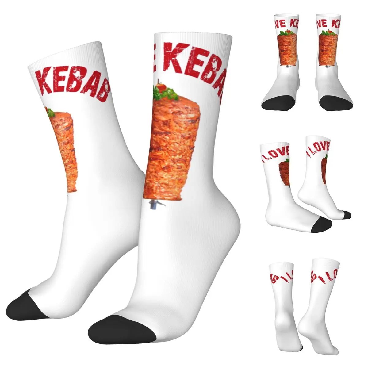 

I Love Doner Kebab Men Women Socks,fashion Beautiful printing Suitable for all seasons Dressing Gifts