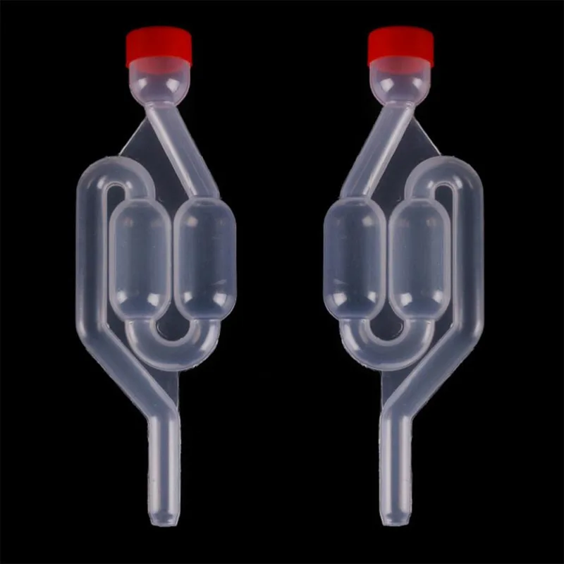 

Home Brew Wine Fermentation Airlock Exhaust One-way Check Valve Water Sealed Valves Air Lock for Brewing