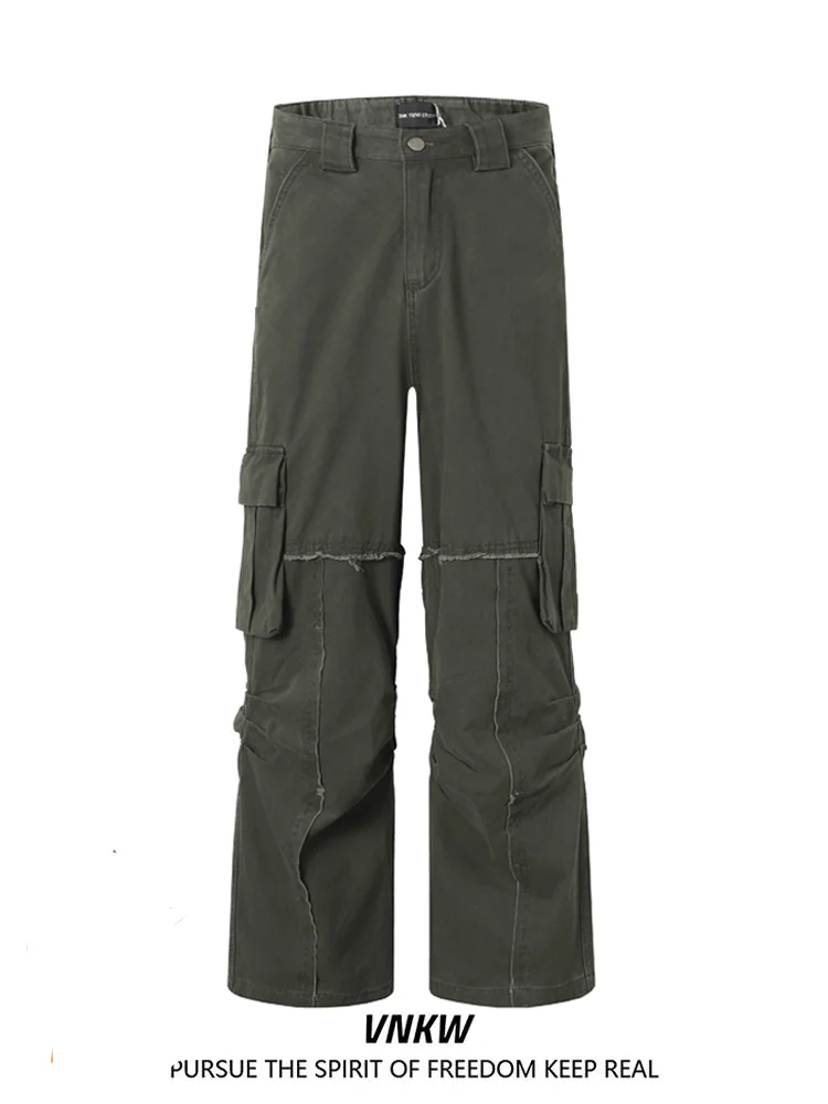 

Ретро-брюки в стиле американского милитари, рабочие, повседневные, в стиле десантника, для мужчин и женщин, ветрозащитные, с эффектом высокого качества