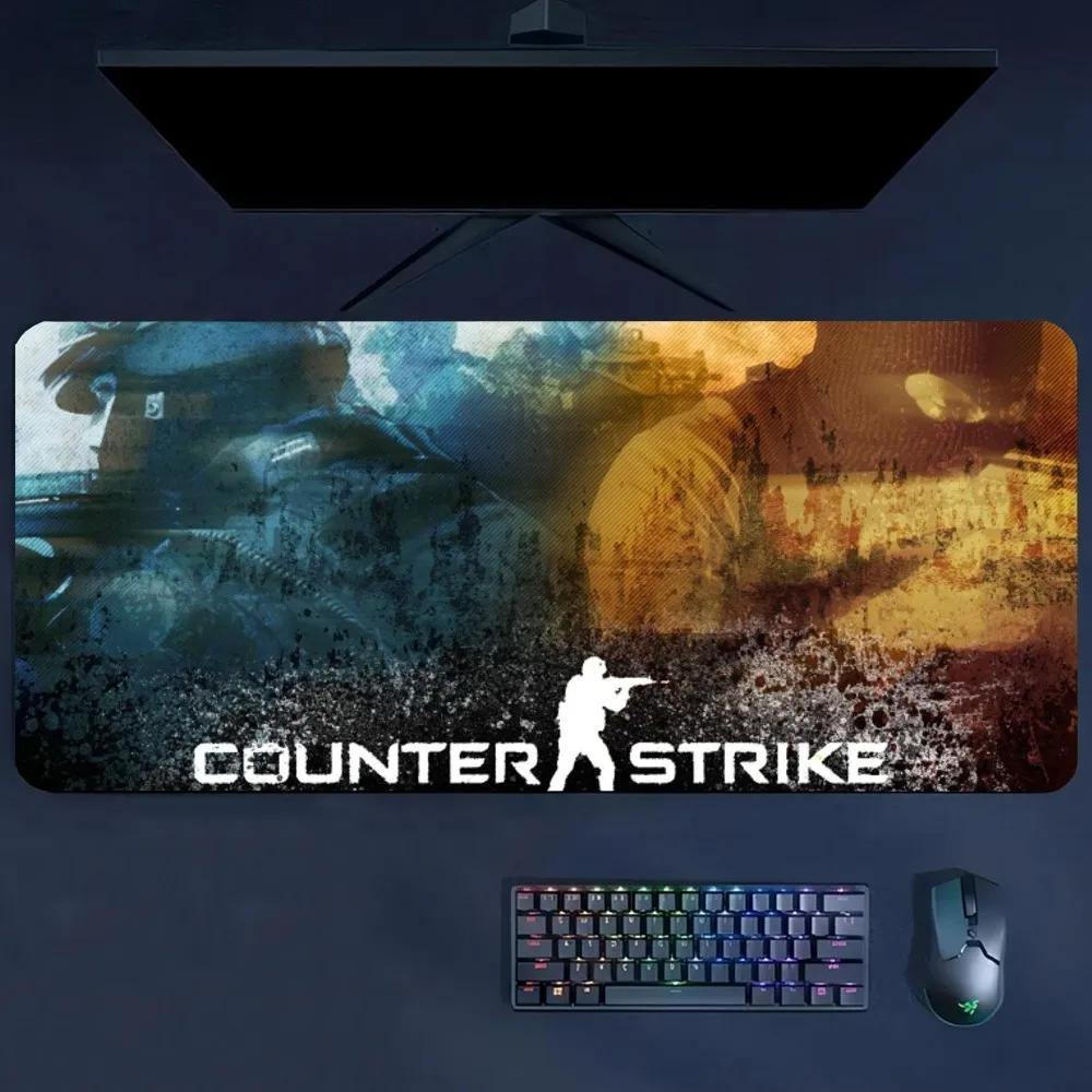 Mouse Pad Large Computer Gaming Accessories MousePads Desk Mats Carpet Counter-Strike Anti-slip Laptop Soft Game 2 Mice