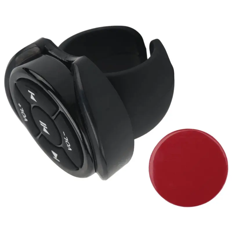 Ingenious-Bluetooth Button On Mobile Phone Car Motorcycle Bike Steering Wheel Music Play Remote For Phone Tablet