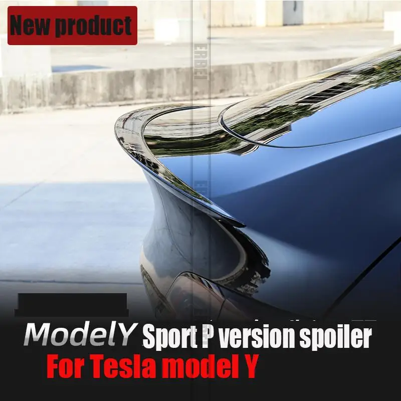 For 2021 Tesla model Y rear wing modification to surround the high-performance sports P version, rear spoiler decoration