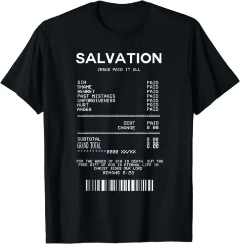 Salvation Jesus Paid It All Design Meilleure idée de cadeau T-shirt S-3XL