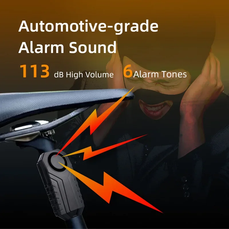 Ensemble d'alarme antivol à vibrations pour véhicule, avec télécommande sans fil, étanche IP65, Anti-poussière, Distance de 30m, Position sonore