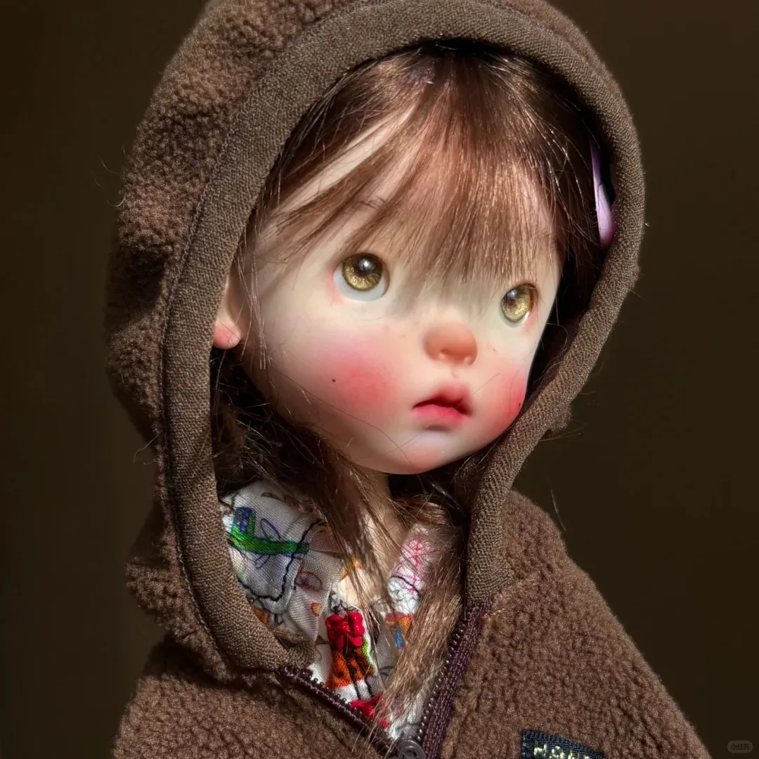 

New bjd doll 1/6landoudou cute girl makeup head high quality resin toy birthday gift baby angel dolls