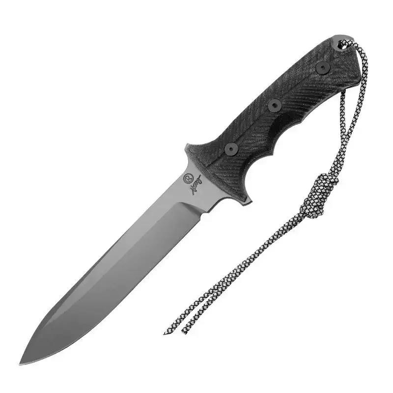 1pc Outdoor Jungle High-Hardness Military Tactical Knife, Self-Defense, Fixed Blade, Wilderness Survival Knife and Cutting Knife