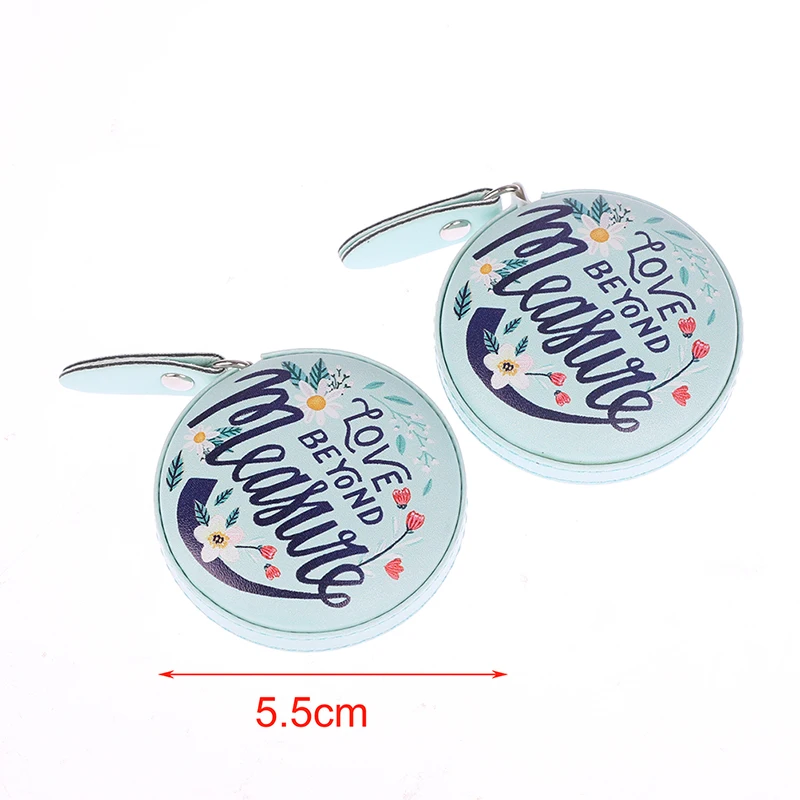 National Trendy Printed Leather Tape Measure Retractable Measurement Clothing Mini Tape Measure Creative Small Gift Soft Ruler