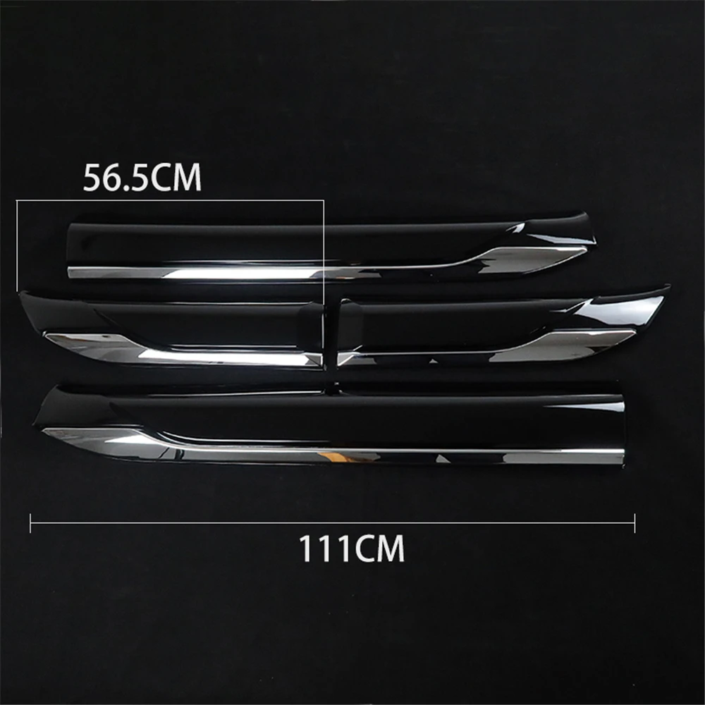 Car Accessories 4pcs Pearl White or Black ABS Chrome Car Side Door Body Cover Trim For Toyota Land Cruiser 300 Series LC300 2022