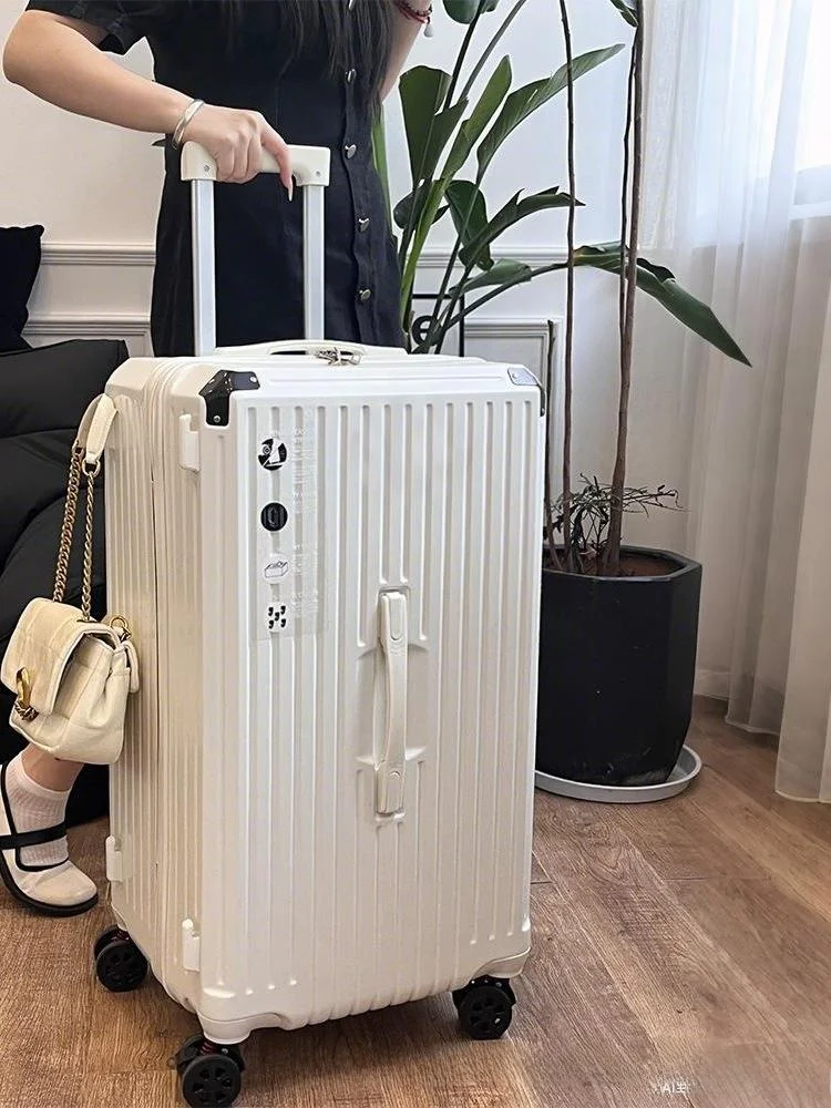 large-capacity-28-inch-travel-suitcase-women's-minimalist-storage-carry-on-bag-with-universal-wheels-fashionable-casual-bag
