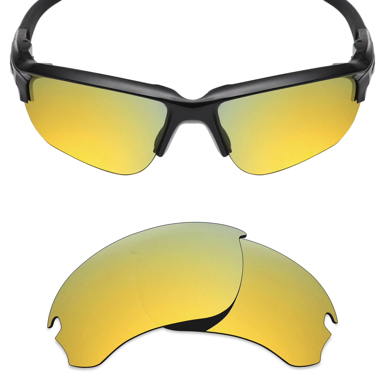 ezoptix123 Polarized / Non-Polarized Lenses Replacement for Oakley Flak Draft OO9364 - 67mm Sunglass