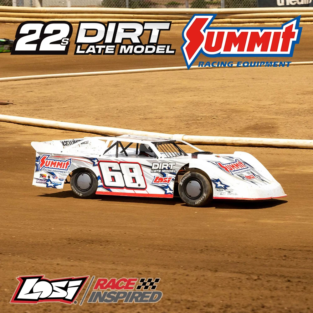 LOSI LOS-2168T1 1/10 22S 2WD Dirt Oval Late Model Summit Racing RTR 1:10 RC Electric Remote Control Model Car Adult Toys