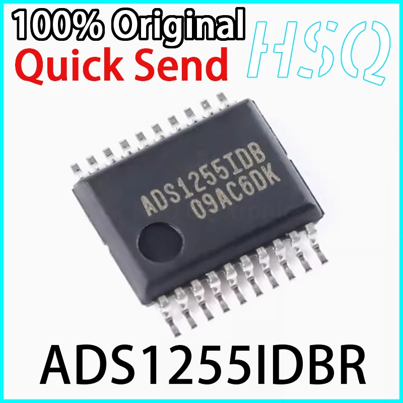 

2PCS Original ADS1255IDBR ADS1255IDB SSOP-20 24 Bit Analog-to-digital Converter Chip