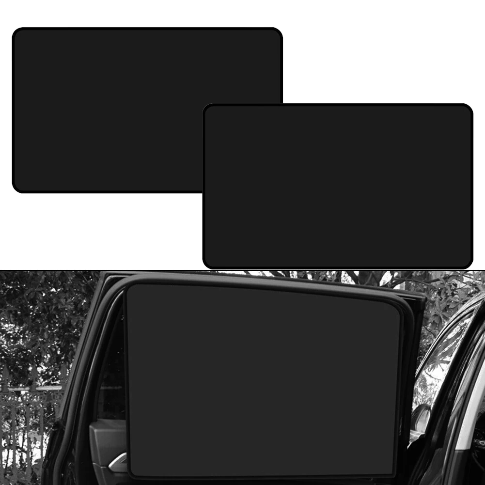 2pcs Car Glass Shade Car Glass Shade Auto Side Car Curtains Car Sun Shade Magnetic Glass Cover Sunshade Curtain